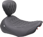 MUSTANG Wide Tripper™ Seat - Solo - Gun Metal Stitching - FLT/FLH '23-'25 89503GM — image 1