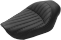 SADDLEMEN Knuckle Solo Seat - Ribbed - Black - FXD '96-'03 896-04-0023 — image 1