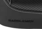 SADDLEMEN Dominator Solo Seat - w/o Backrest- Black w/ Gray Stitching - FXD/WG '96-'03 896-04-0042 — image 2