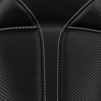 SADDLEMEN Dominator Solo Seat - w/o Backrest- Black w/ Gray Stitching - FXD/WG '96-'03 896-04-0042 — image 3