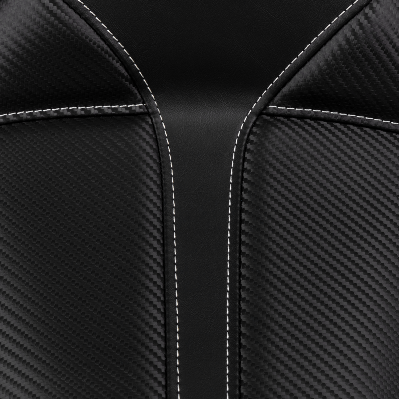 SADDLEMEN Dominator Solo Seat - w/o Backrest- Black w/ Gray Stitching - FXD/WG '96-'03 896-04-0042 — image 3