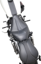 SADDLEMEN Dominator Solo Seat - w/o Backrest- Black w/ Gray Stitching - FXD/WG '96-'03 896-04-0042 — image 4