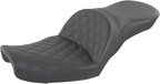 SADDLEMEN Explorer Seat - Lattice Stitched - Dyna '96-'03 896-04-029LS — image 1