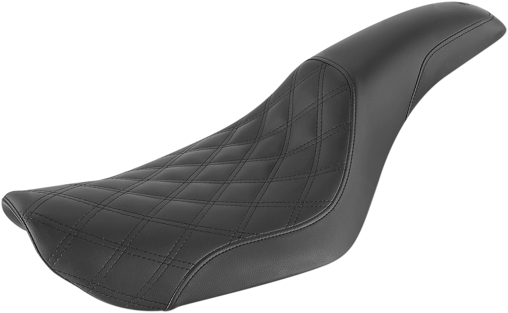 SADDLEMEN Profiler Seat - Front Lattice/Rear Smooth - Black - FXD '96-'03 896-04-149 — image 1