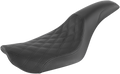 SADDLEMEN Profiler Seat - Front Lattice/Rear Smooth - Black - FXD '96-'03 896-04-149 — image 1