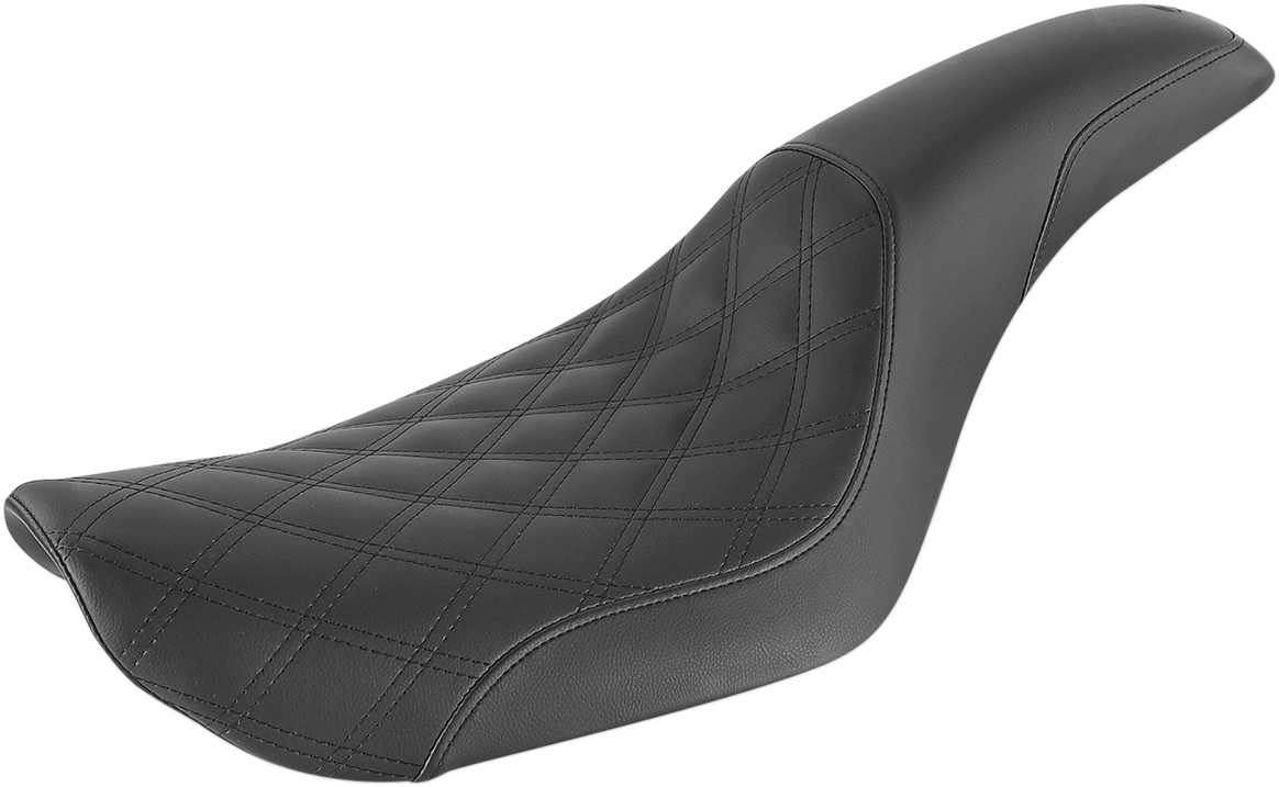 SADDLEMEN Profiler Seat - Front Lattice/Rear Smooth - Black - FXD '96-'03 896-04-149 — image 1