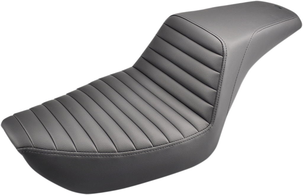 SADDLEMEN Step-Up Seat - Front Tuck-n-Roll - Black - Dyna 896-04-171 — image 1