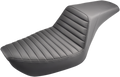 SADDLEMEN Step-Up Seat - Front Tuck-n-Roll - Black - Dyna 896-04-171 — image 1