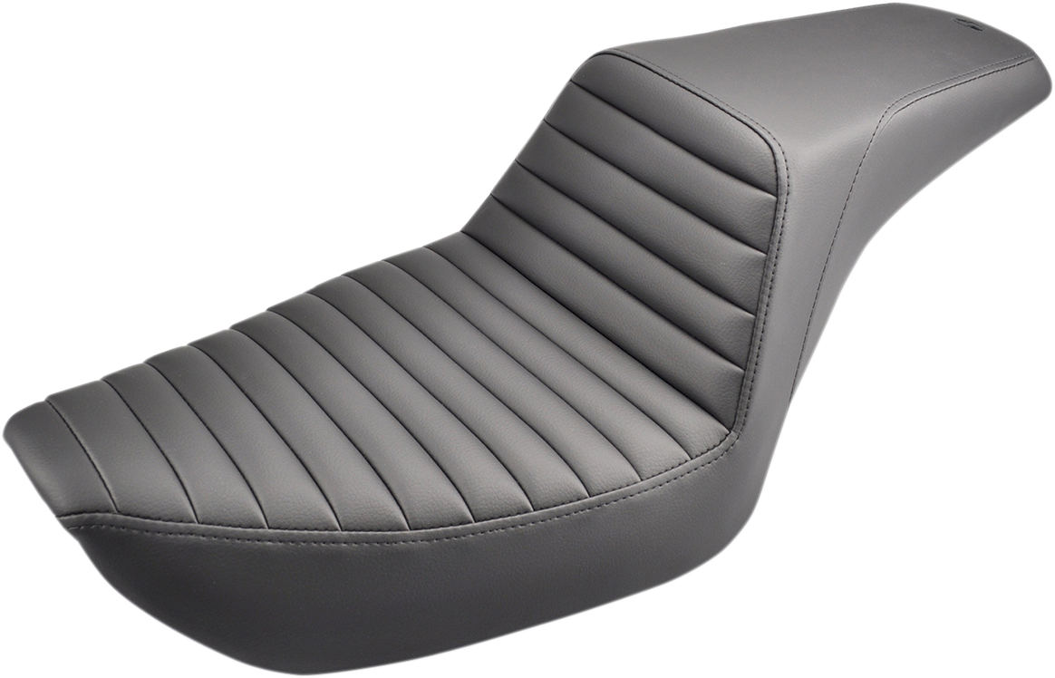 SADDLEMEN Step-Up Seat - Front Tuck-n-Roll - Black - Dyna 896-04-171 — image 1