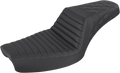 SADDLEMEN Step-Up Seat - Front Tuck-n-Roll/Rear Lattice Stitch - Black 896-04-176 — image 1