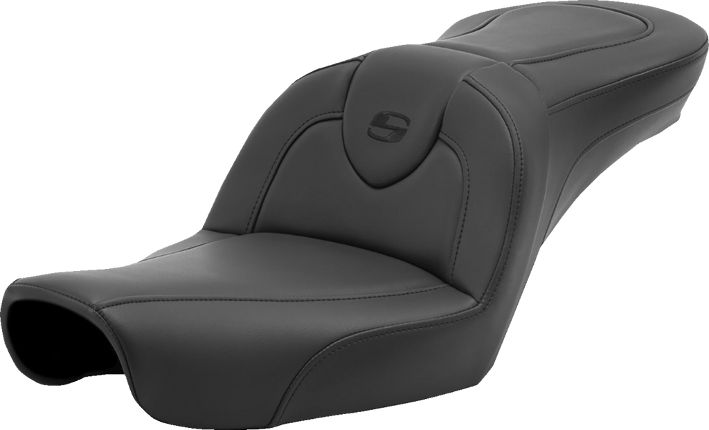 SADDLEMEN Roadsofa™ Seat - without Backrest - Black/Black Stitching - FXD '96-'03 896-04-187 — image 1