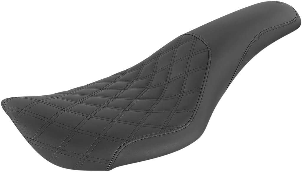SADDLEMEN Profiler Seat - Front Lattice/Rear Smooth - Black - FXDWG '96-'03 896-05-149 — image 1