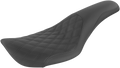 SADDLEMEN Profiler Seat - Front Lattice/Rear Smooth - Black - FXDWG '96-'03 896-05-149 — image 1