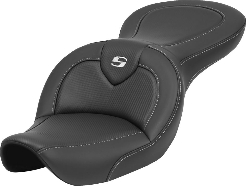 SADDLEMEN Roadsofa™ Seat - without Backrest - Carbon Fiber - FXDWG '96-'23 896-05-185 — image 1