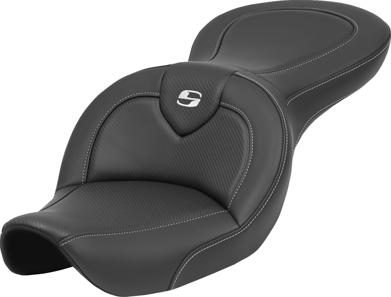 SADDLEMEN Roadsofa™ Seat - without Backrest - Carbon Fiber - FXDWG '96-'23 896-05-185 — image 1