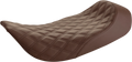 SADDLEMEN Renegade™ Solo Seat - Lattice Stitched - Brown - FLH '97-'07 897-06-002BLS — image 1
