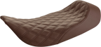 SADDLEMEN Renegade™ Solo Seat - Lattice Stitched - Brown - FLH '97-'07 897-06-002BLS — image 1