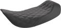 SADDLEMEN Renegade™ Solo Seat - Lattice Stitched - Black - FLH '97-'07 897-06-002LS — image 1