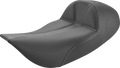 SADDLEMEN Dominator Solo Seat - Extended Reach - w/o Backrest - Black w/ Gray Stitching - FLHR/FLHX '97-'07 897-06-0042 — image 1