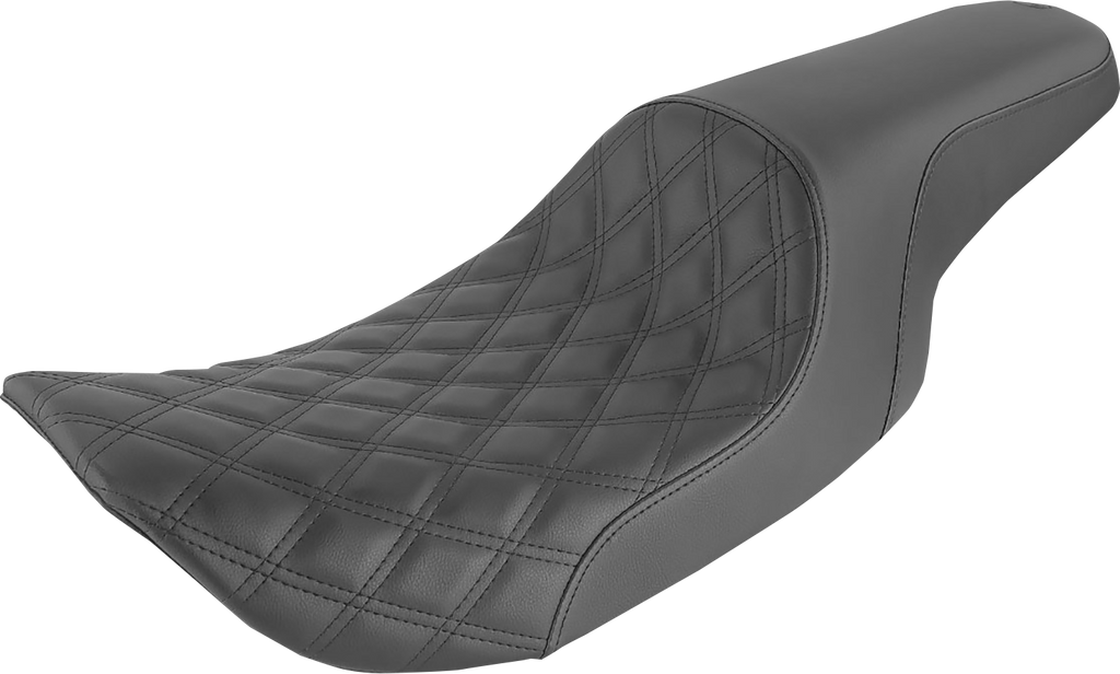SADDLEMEN Profiler Seat - Front Lattice/Rear Smooth - Black - FLHR/X '97-'07 897-06-149 — image 1
