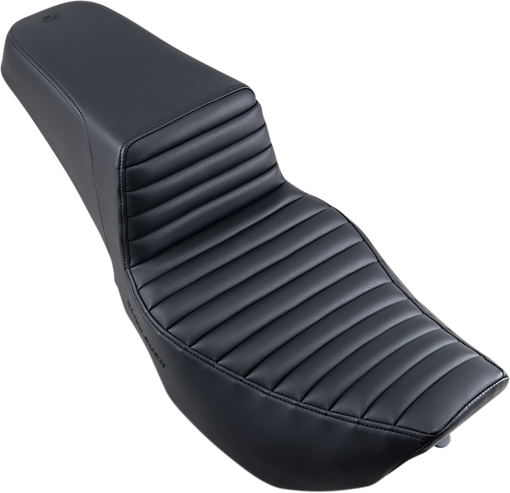 SADDLEMEN Step-Up Seat - Front Tuck-n-Roll - Black - FLHR/FLHX 897-06-171 — image 1