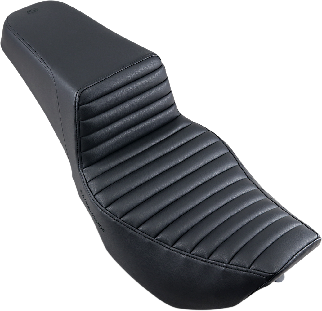 SADDLEMEN Step-Up Seat - Front Tuck-n-Roll - Black - FLHR/FLHX 897-06-171 — image 1