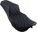 SADDLEMEN Step-Up Seat - Front Lattice Stitch - Black 897-06-172 — image 1