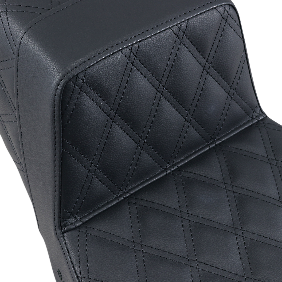 SADDLEMEN Step-Up Seat - Full Lattice Stitch - Black - FLHR/FLHX 897-06-175 — image 3