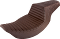 SADDLEMEN Step-Up Seat - Front Tuck-n-Roll/Rear Lattice Stitch - Brown 897-06-176BR — image 1