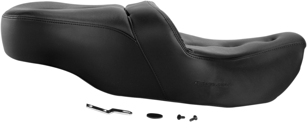 SADDLEMEN Pillow-Top Roadsofa™ Seat - Black - FLH/FLT '99-'07 897-06-181 — image 2
