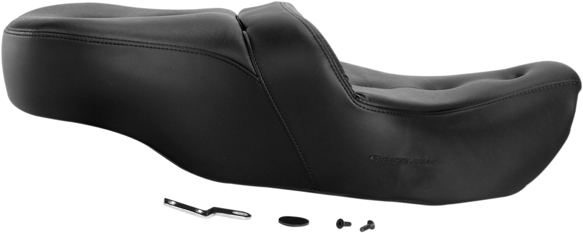 SADDLEMEN Pillow-Top Roadsofa™ Seat - Black - FLH/FLT '99-'07 897-06-181 — image 2