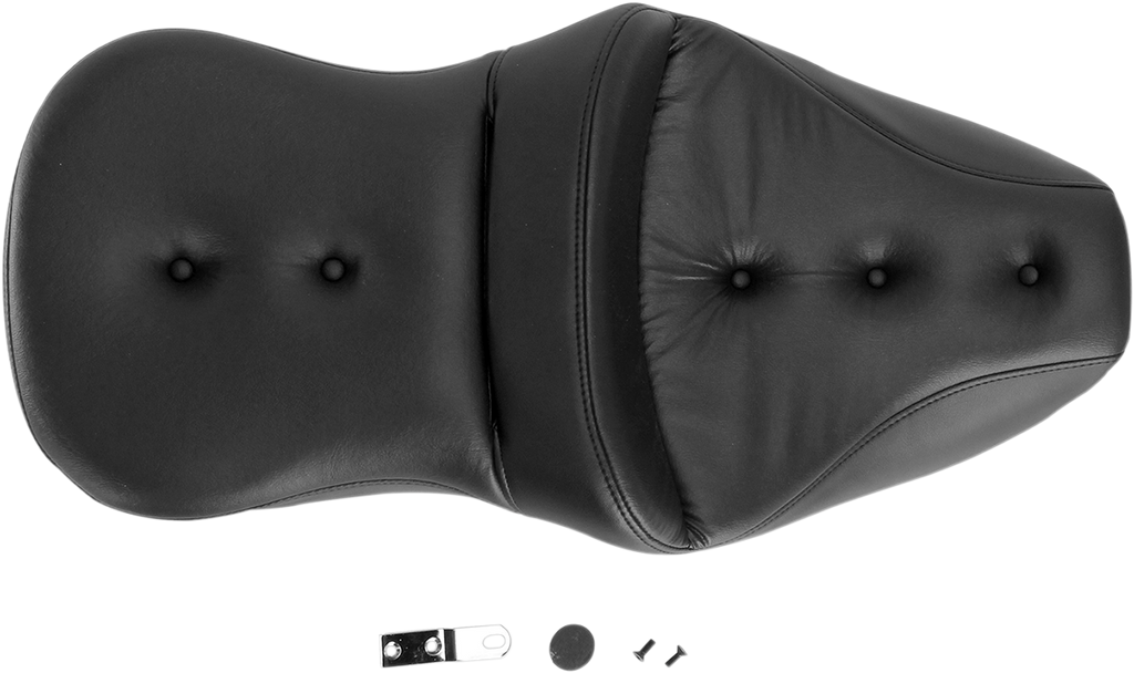 SADDLEMEN Pillow-Top Roadsofa™ Seat - Black - FLH/FLT '99-'07 897-06-181 — image 3