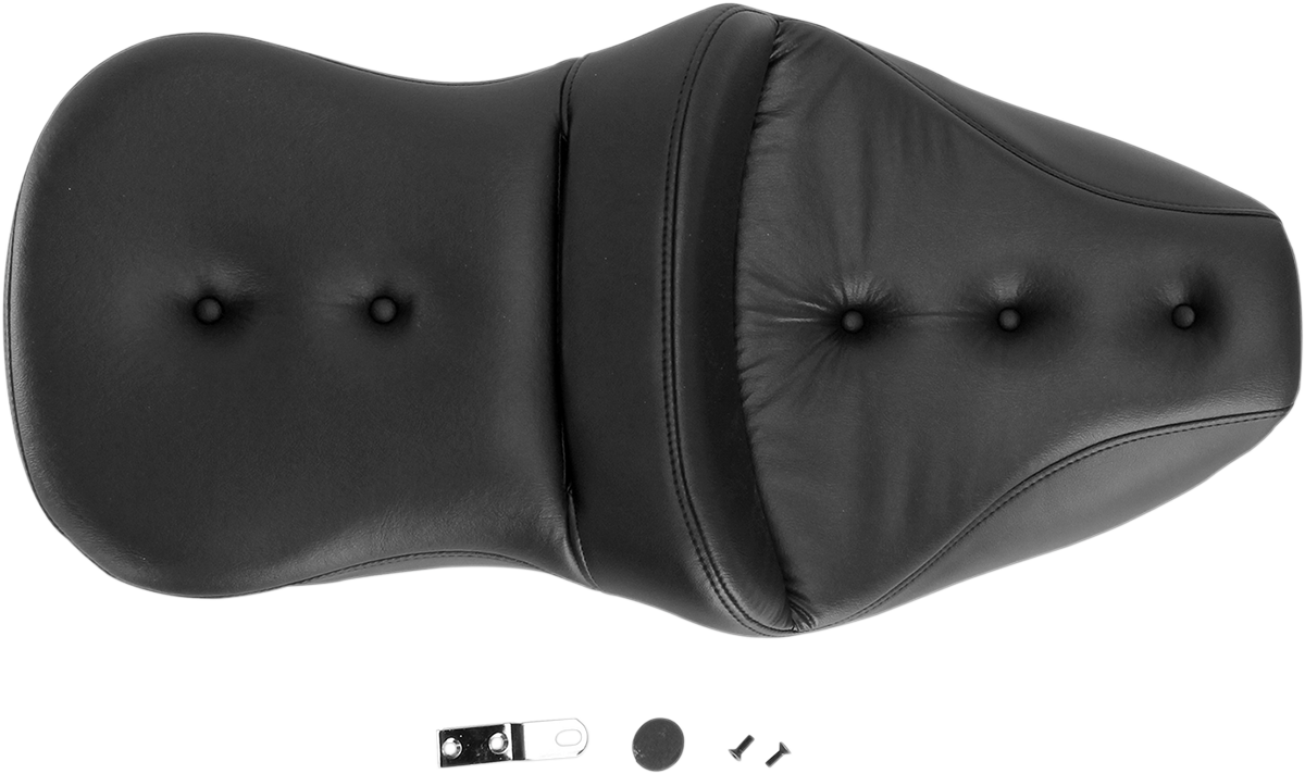 SADDLEMEN Pillow-Top Roadsofa™ Seat - Black - FLH/FLT '99-'07 897-06-181 — image 3