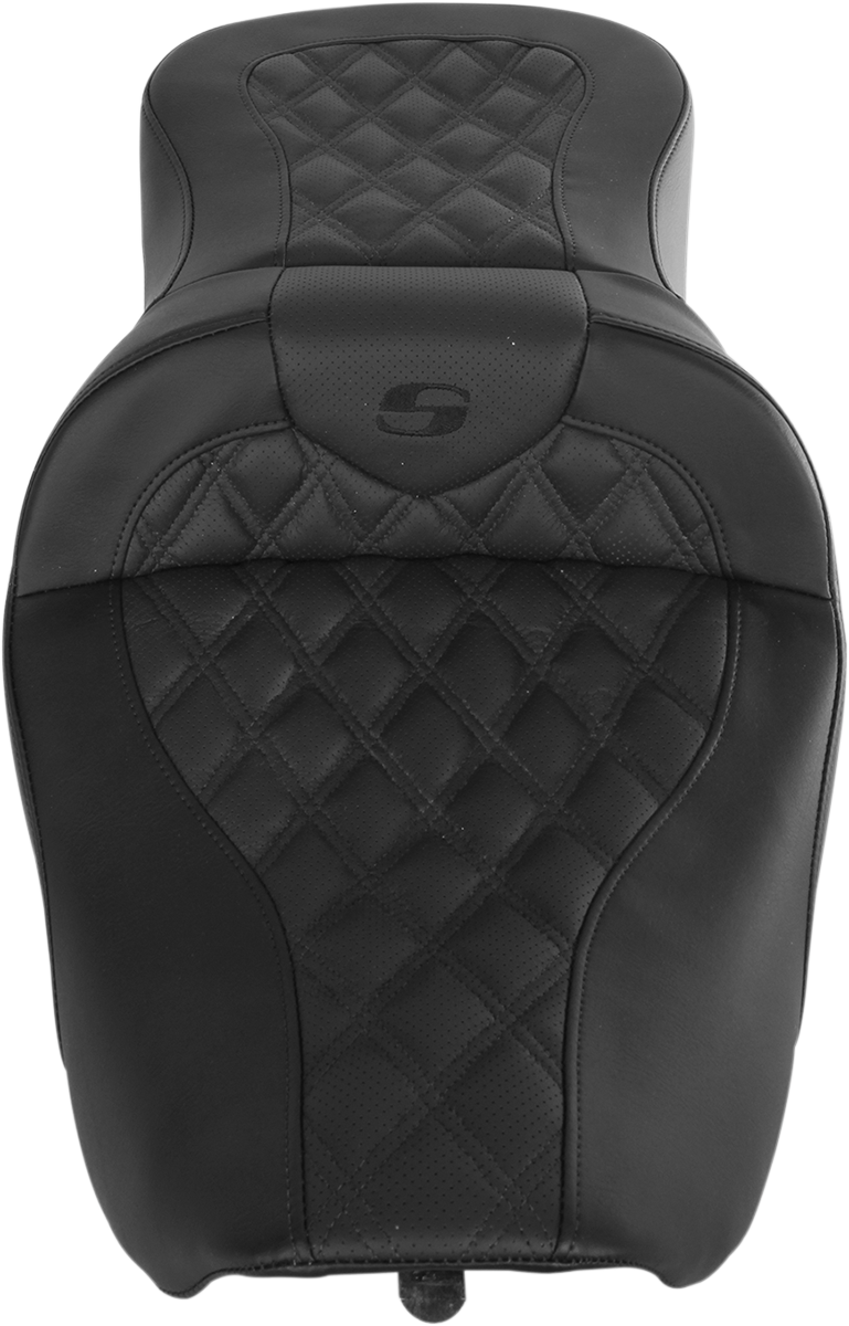 SADDLEMEN Roadsofa™ Seat - Full Lattice Stitch - without Backrest - FLH '97-'07 897-06-182 — image 2