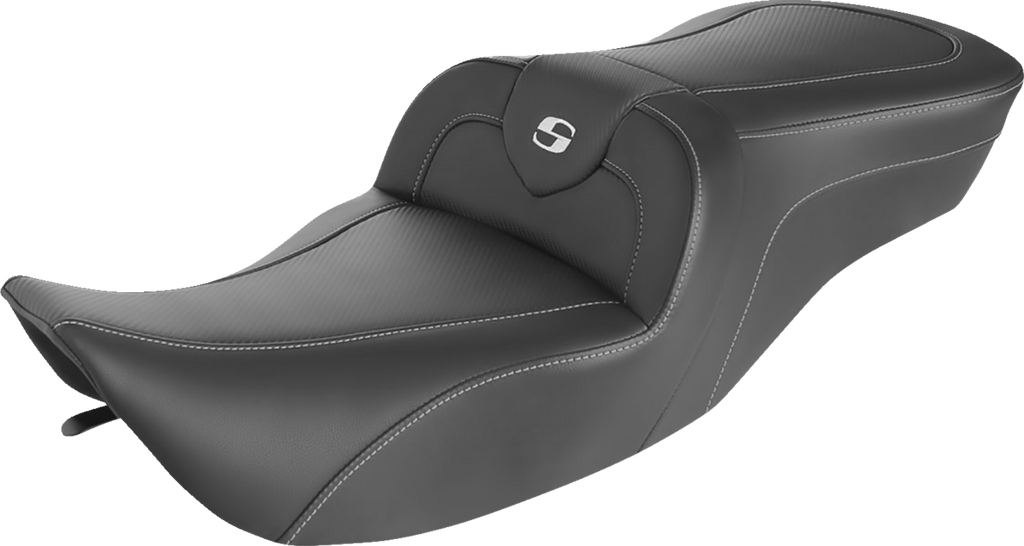 SADDLEMEN Roadsofa™ Seat - Carbon Fiber - with Backrest 897-06-185BR — image 2