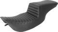 SADDLEMEN Tour Step-Up Seat - Front Tuck-n-Roll - Black - FL '97-'07 897-06-191 — image 1