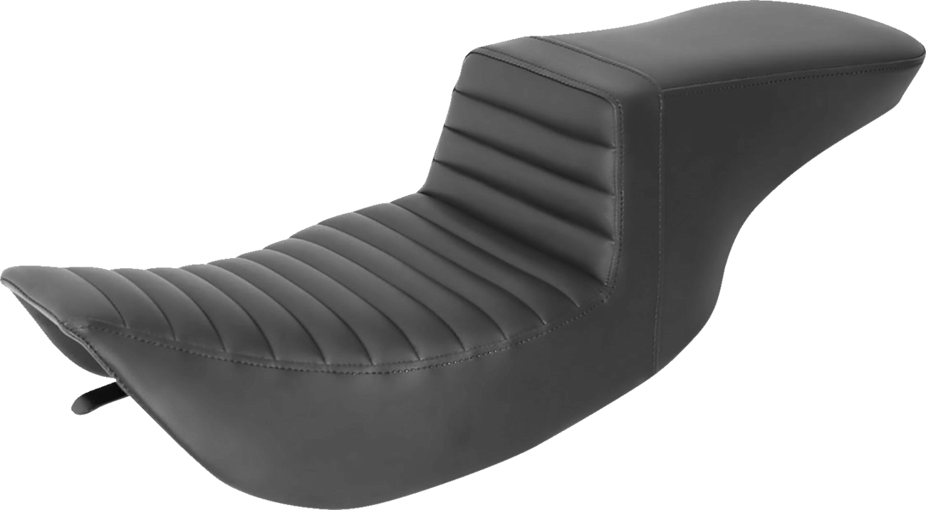 SADDLEMEN Tour Step-Up Seat - Front Tuck-n-Roll - Black - FL '97-'07 897-06-191 — image 1