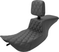 SADDLEMEN Tour Step-Up Seat - Rider Backrest - Front Lattice Stitch - FLHR/FLHX '97-'07 897-06-192BR — image 1