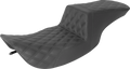 SADDLEMEN Tour Step-Up Seat - Full Lattice Stitch - Black - FL '97-'07 897-06-195 — image 1