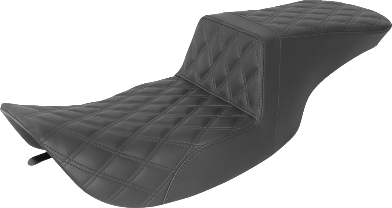 SADDLEMEN Tour Step-Up Seat - Full Lattice Stitch - Black - FL '97-'07 897-06-195 — image 1