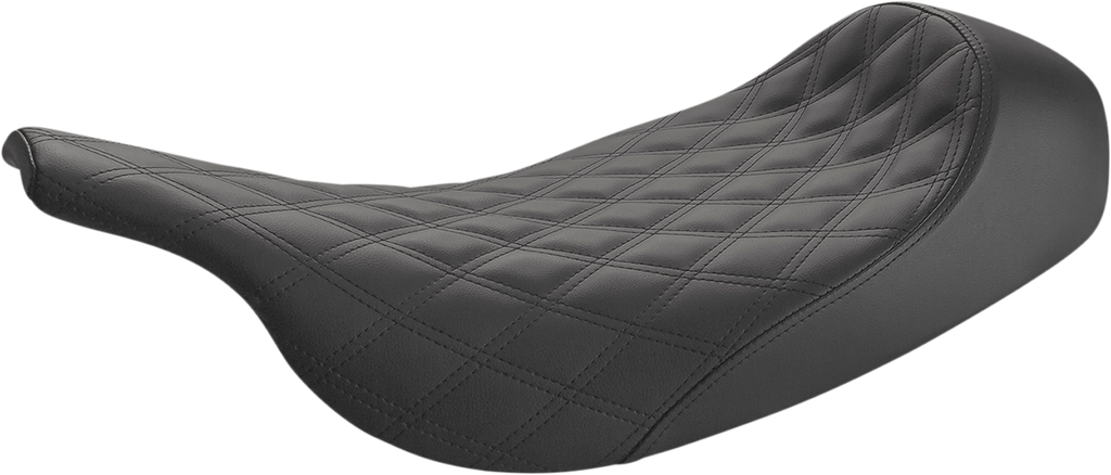 SADDLEMEN Renegade™ Solo Seat - Lattice Stitched - Black - FL '97-'07 897-07-002LS — image 1