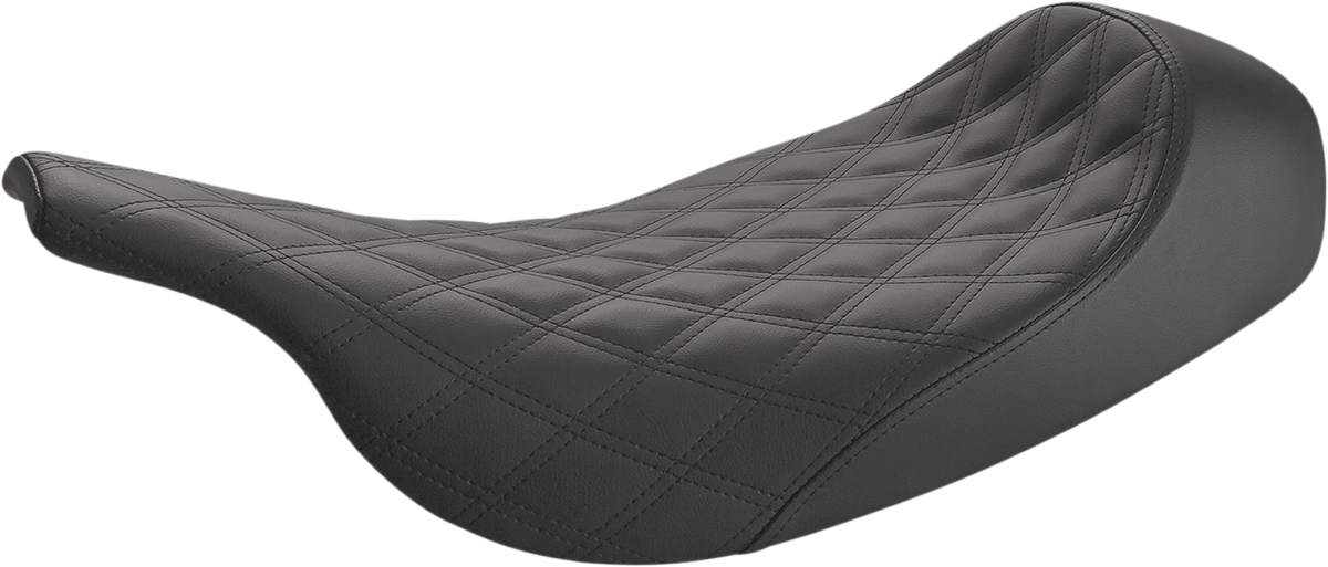 SADDLEMEN Renegade™ Solo Seat - Lattice Stitched - Black - FL '97-'07 897-07-002LS — image 1