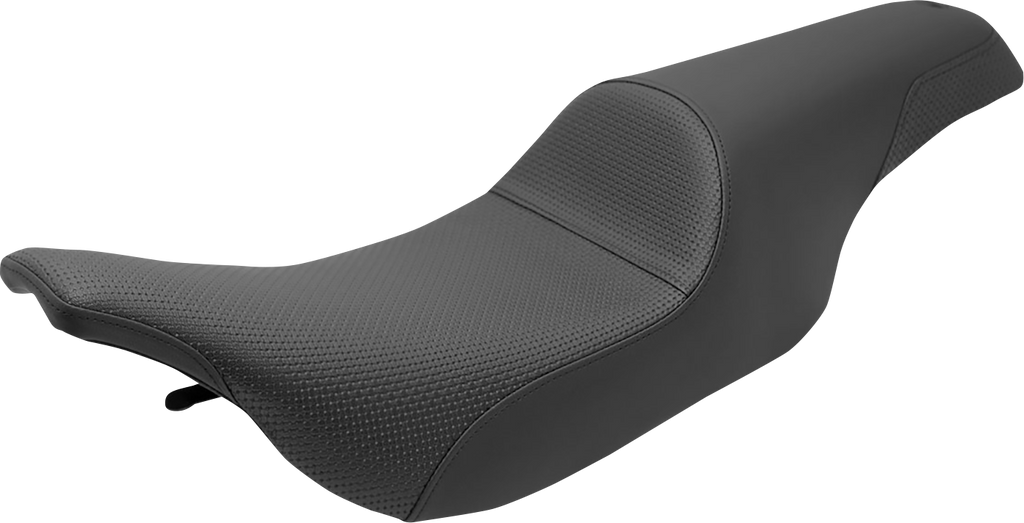 SADDLEMEN Profiler™ Basketweave Seat - Black - FLH/FLT '97-'07 897-07-147 — image 1