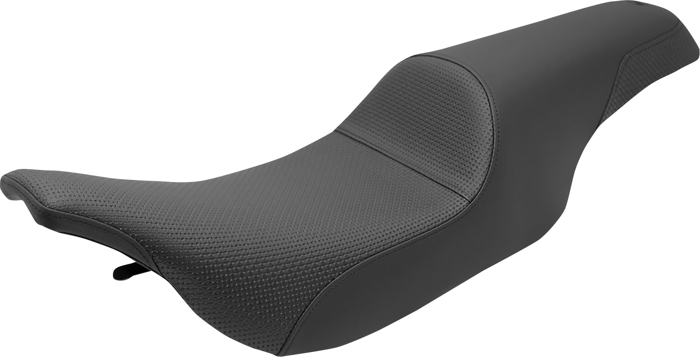 SADDLEMEN Profiler™ Basketweave Seat - Black - FLH/FLT '97-'07 897-07-147 — image 1