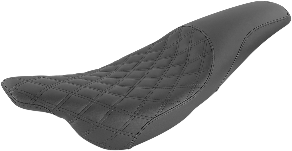 SADDLEMEN Profiler Seat - Front Lattice/Rear Smooth - Black - FLH '97-'07 897-07-149 — image 1