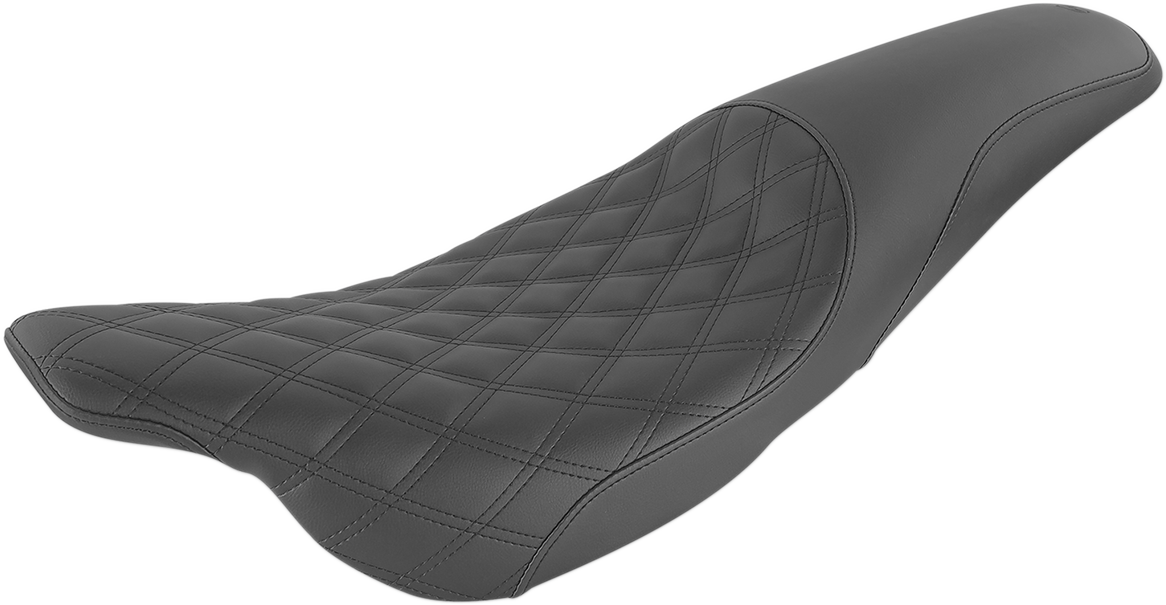 SADDLEMEN Profiler Seat - Front Lattice/Rear Smooth - Black - FLH '97-'07 897-07-149 — image 1