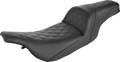 SADDLEMEN Slim Seat - Black - Lattice Stitch - '99-'07 FLHT/FLTR 897-07-162 — image 1