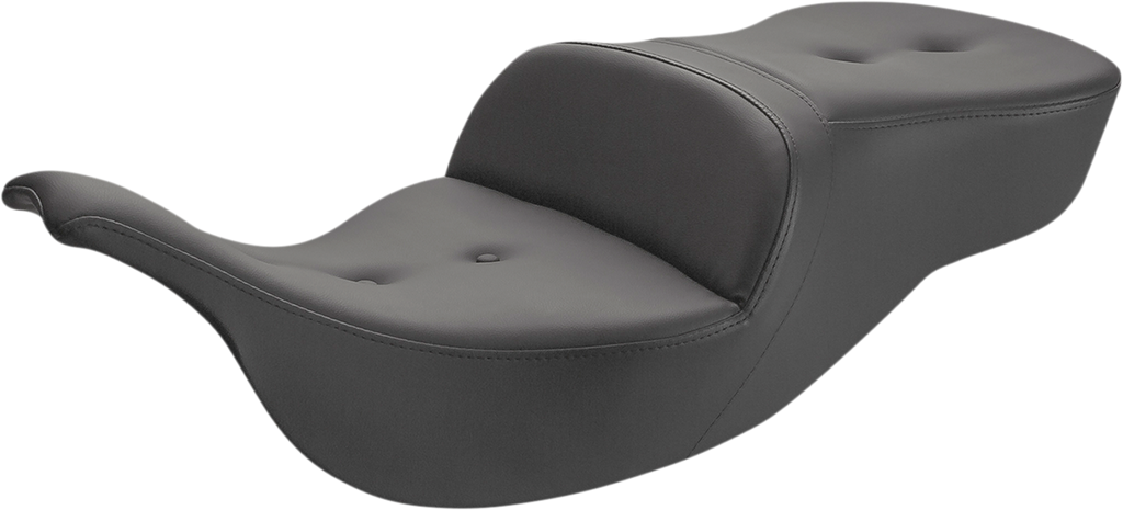 SADDLEMEN Pillow-Top Roadsofa™ Seat - Black - FLH/FLT '99-'07 897-07-181 — image 1