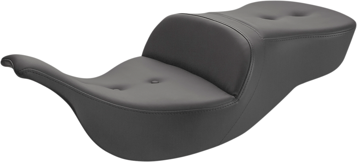 SADDLEMEN Pillow-Top Roadsofa™ Seat - Black - FLH/FLT '99-'07 897-07-181 — image 1