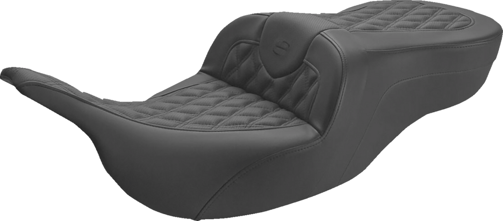 SADDLEMEN Roadsofa™ Seat - Full Lattice Stitch - without Backrest - FLT/FLH '97-'07 897-07-182 — image 1
